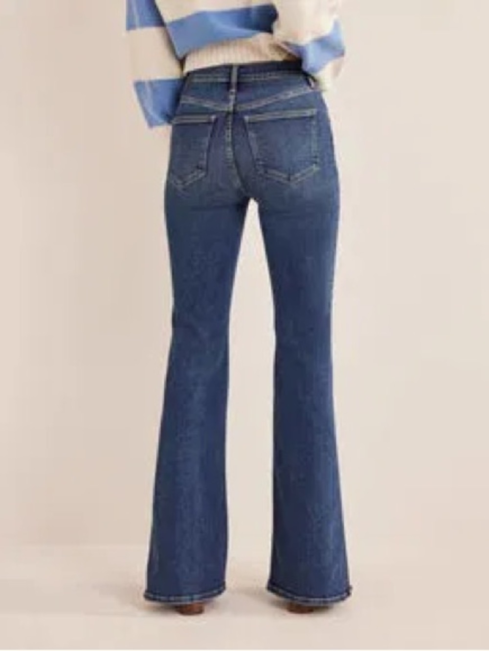 Boden Women's High-Rise Split Flare Jeans 28x32 - Picture 5 of 9